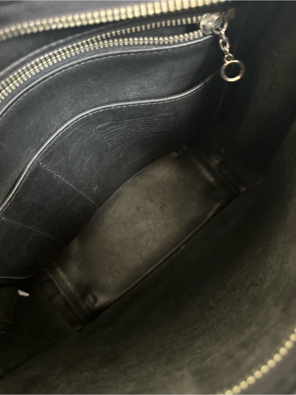 Coach Vintage Large Legacy Zip Bag (Black) - Picture 8 of 9
